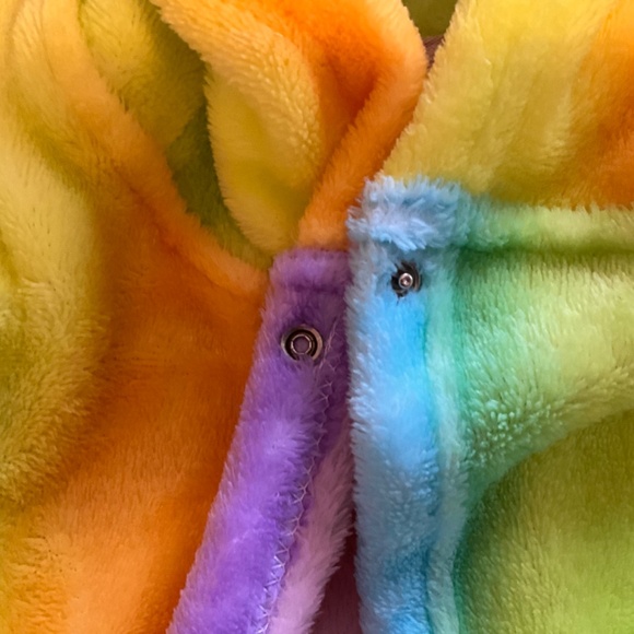 Kids Rainbow Fluff Robe - Picture 2 of 5